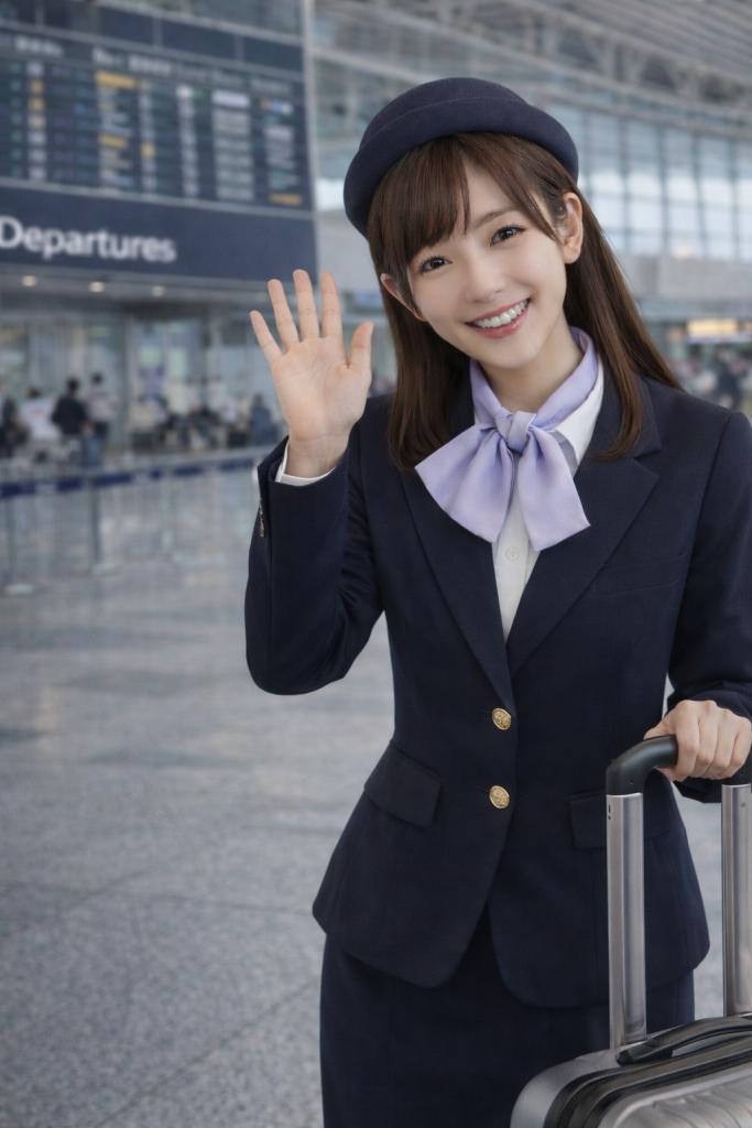 CAのコスプレをしてみました!